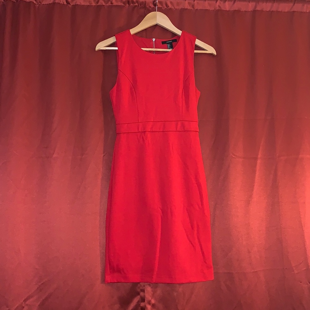 Forever21 form fitted red dress